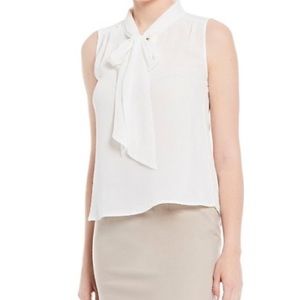 Calvin Klein neck tie blouse